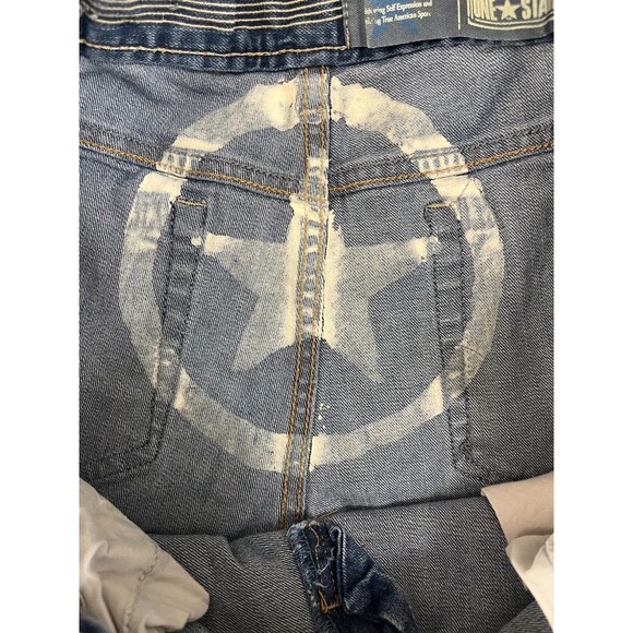 Converse One Star Jeans Women's Size 14 Mid-Rise Bootcut Stretch Blue Denim - Picture 7 of 13